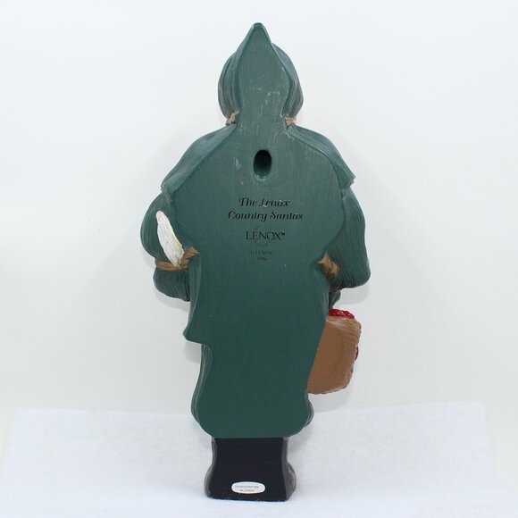 1996 The Lenox Country Santas Signed Linda M Horn Figure - Picture 4 of 12